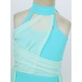 thumbnail image 6 of CHICTRY Big Girls Ruched Lyrical Ballet Dance Dress Contemporary Dance Costume Mint Green 6, 6 of 7