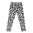 thumbnail image 1 of Leggings finos de verano para niñas, pantalones antimosquitos de seda de leche con estampado de dibujos animados para exteriores para niños, 1 of 4
