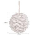 thumbnail image 2 of Paquete de 2 toallas de mano de chenilla,Toallas de mano de cocina con lazo,Toallas de mano de baño para colgar,Paños de secado rápido para limpieza,Toallas de mano de microfibra absorbentes suaves, 2 of 5