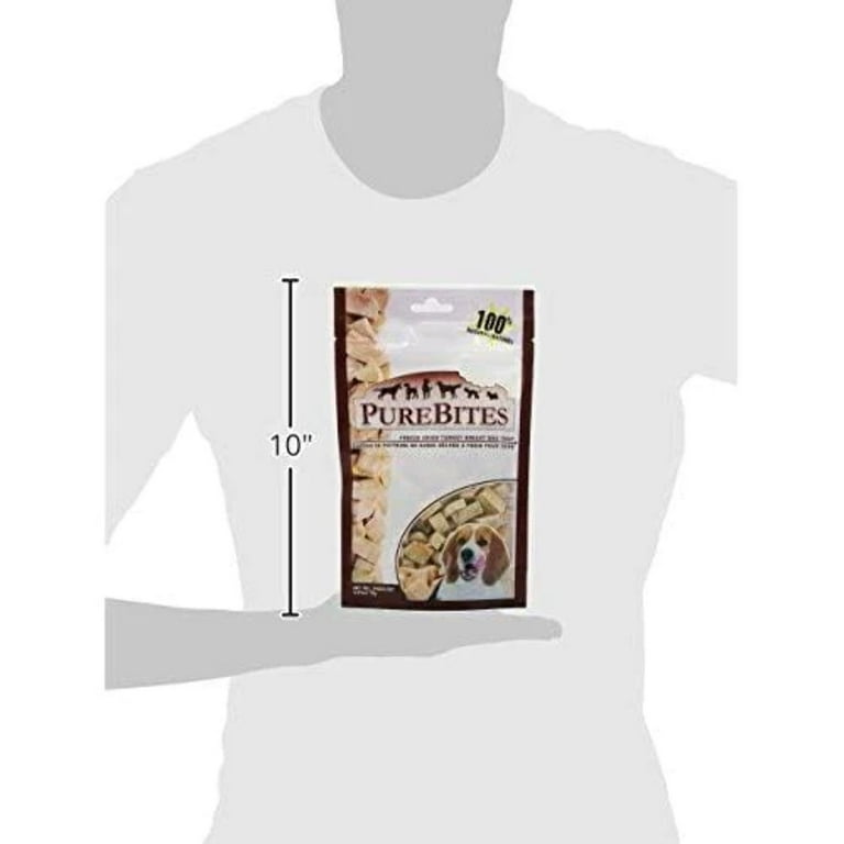 PureBites Turkey Freeze Dried Dog Treats 2.47 oz. 