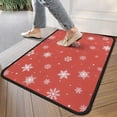 thumbnail image 4 of Red Christmas Snowflake Pattern Door Rugs,Washable Non Slip Door Mats Indoor,Decorative Door Mats,Entry Mat Indoor for Entrance,Bedroom,Kitchen,Bathroom,30"x17", 4 of 6