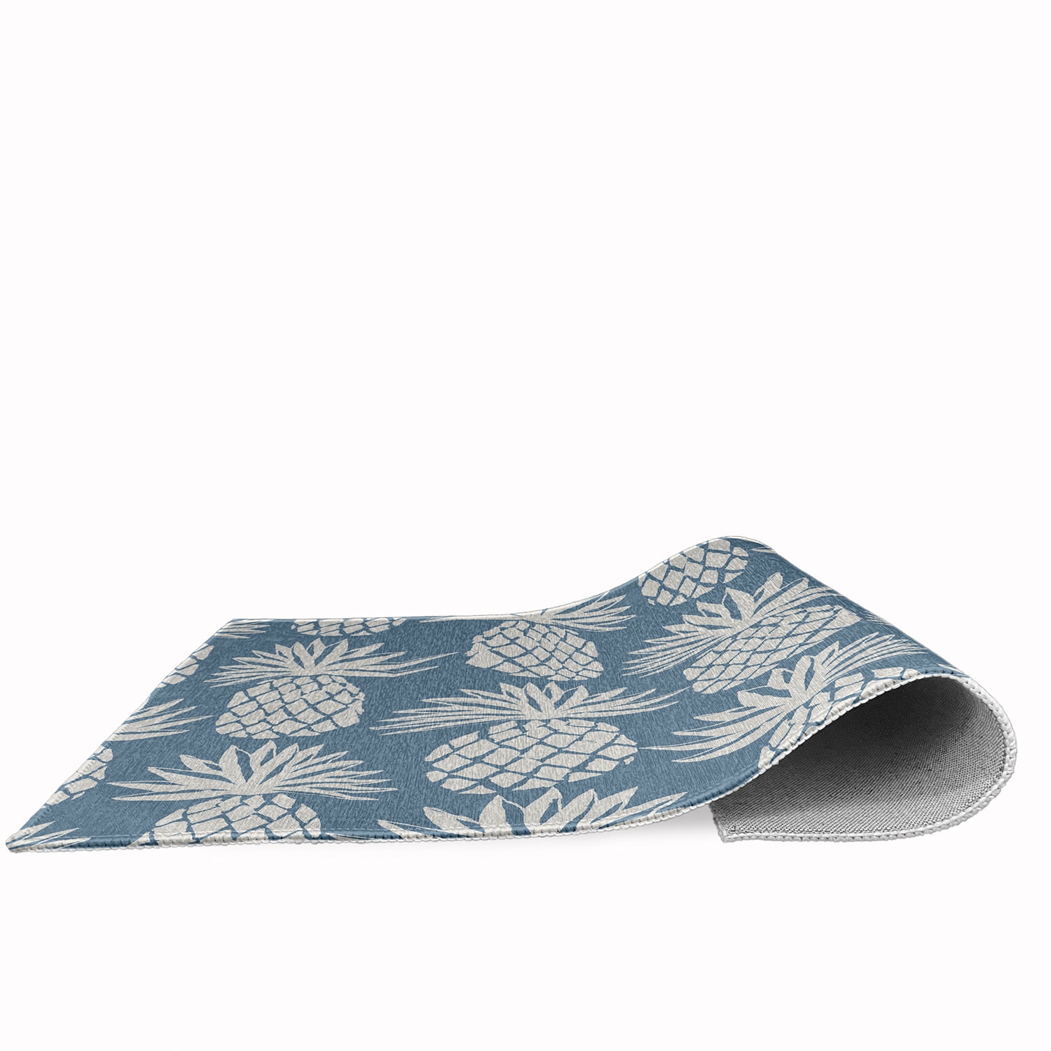 Simply Daisy 4' x 6' Pineapple Pattern Chenille Rug, Dusty Smoke