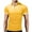 ZE-Yellow, variant on Afdoent Golf Shirts For Men Male Solid Color Short Sleeve Top Button Lapel Tie Label Vintage Top Male Casual Polo Shirts Classic Fashion