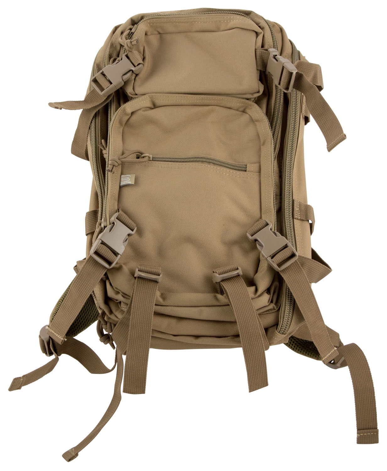 Glock AS02001 MultiPurpose Backpack 1000 Denier Polyester Coyote Brown