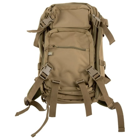 Glock AS02001 Multi-Purpose Backpack 1000 Denier Polyester Coyote Brown 18" x 11" x 11" Black