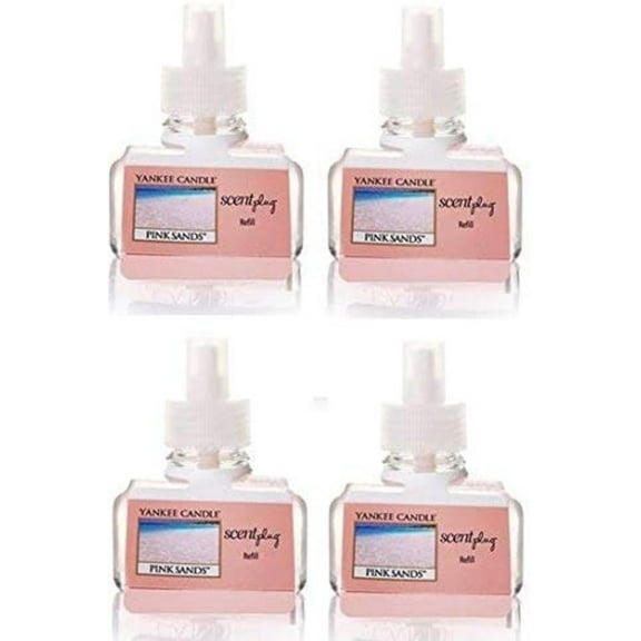Yankee Candle Pink Sands ScentPlug Refills 4-Pack, 4-Pack Refills 0.625 ounces each By Visit the Yankee Candle Store