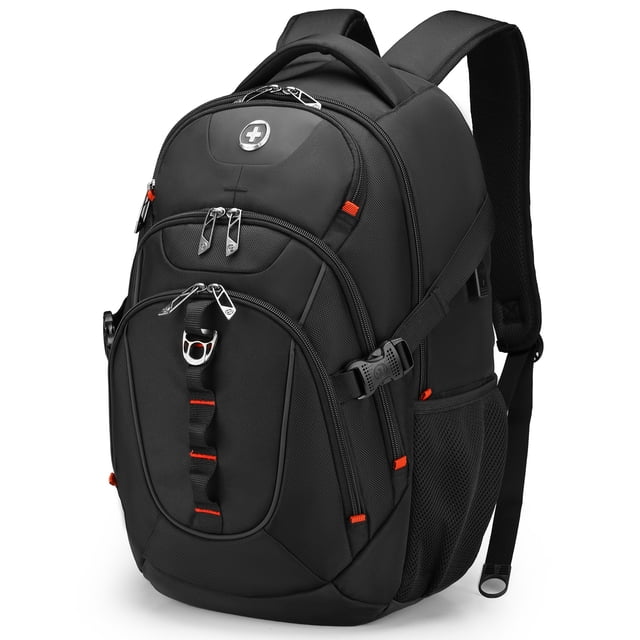 Swissdigital Vector School Rucksack Cabin Backpack – 17" Laptop Bag, USB Charging, SDD Finder, RFID Protection, Reflective Trim, Add-A-Bag System