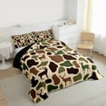 thumbnail image 3 of Feelyou Rustic Deer Animal Full Size Comforter Sets, Vintage Brown Camo Bedding Sets, 3pcs, 3 of 8