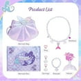 thumbnail image 2 of Belle&Birdie Mermaid Purse for Girls, Little Girl Purse with 6pcs Dress Up Jewelry Set Pretend Play Kids Accessories, Birthday Mermaid Toys for Girls, Kids,Toddler, 2 of 7
