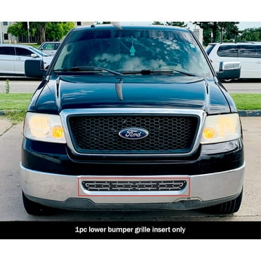 2006-2008 Ford F-150 304 Stainless Steel Black Powder Coated Finish Double Layer Laser Cut Sheet Sheet Grille