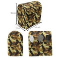 thumbnail image 5 of Abstract Lounger Chair Bag, Cubes and Blocks Form Abstract Style Geometric Digital Graphic Art Pattern, High Capacity Storage with Handle Container, Lounger Size, Black Yellow Brown, by Ambesonne, 5 of 5