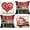 Redblack, variant on Valentine''s Day Pillow Covers 18x18 Inch Set of 4 Hugs and Kisses I Love You Decor Throw Pillow Covers Happy Valentine Stripe Decorative Throw Pillows Valentines Day Decor for Home Sofa 164