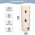 thumbnail image 2 of Black Trees Pattern Plastic Vase 11.8'' x 3.9'' Transparent Non Breakable Decorative for Family, 2 of 6