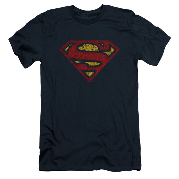 Superman Crackle S Adult 30/1 T-Shirt Navy