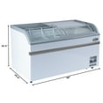 thumbnail image 4 of 58 Inch Manual Defrost Island Chest Freezer 14 cu. ft. Capacity in White, 4 of 12