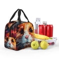 thumbnail image 5 of Honeii Oil Painting Colorful Hamster Print Lunch Bag Women, Lunch Box Lunch Bag for Women Adult Men, Small Leakproof Cute Lunch Tote Large Capacity Reusable, 5 of 8