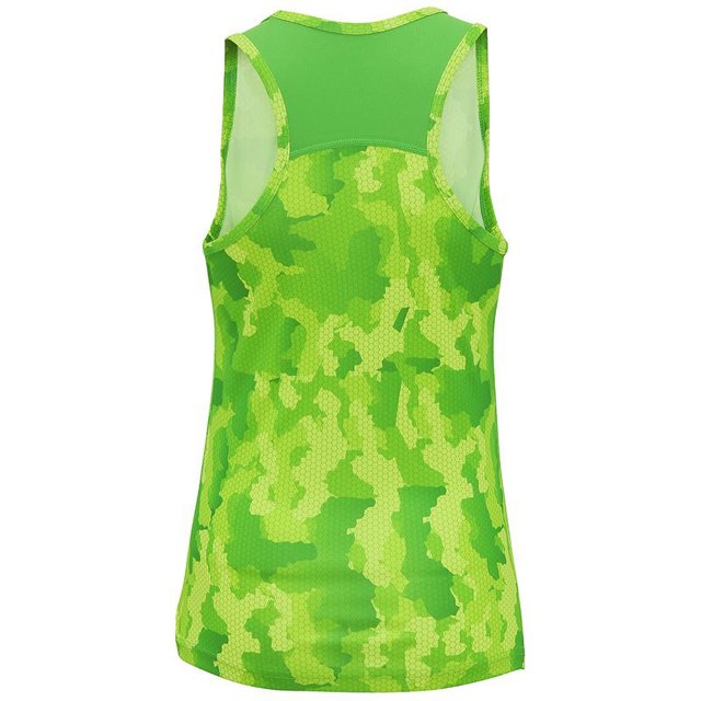 Tri Dri - Camiseta sin mangas modelo Hexoflage para mujer (Verde)