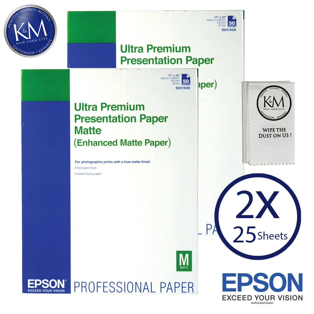 epson ultra premium presentation paper matte 17 x 22