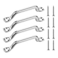 thumbnail image 1 of Colaxi 4 Pieces Bimini Top Strap Pad Eye Footman Loop Tie Down Anchor Point Accessories Heavy Duty Stainless Steel for Rigging Kayak, 1 of 8