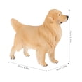 thumbnail image 2 of FELTECHELECTR Figura de Golden Retriever vívida, imitación de perro, adorno con diseño de animales, 2 of 6