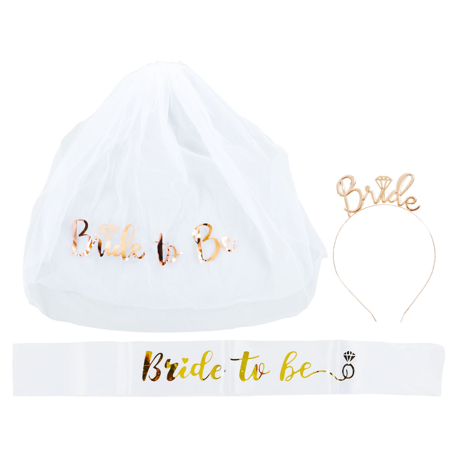 Écharpe De Future Mariée, Blanc, Avec Lettrage Doré Chez DeguizFetes