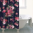 thumbnail image 4 of Pioneer Flower Floral Print Pattern Shower Curtain 36"x72" ,Bathroom Decorative Shower Curtains Set with 12 Hooks,Modern Waterproof Washable Shower Curtain, 4 of 6