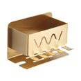 thumbnail image 1 of Soporte para cepillos de dientes, estante para pasta de dientes, organizador de baño, ligero y multifunción. Oro, 1 of 9