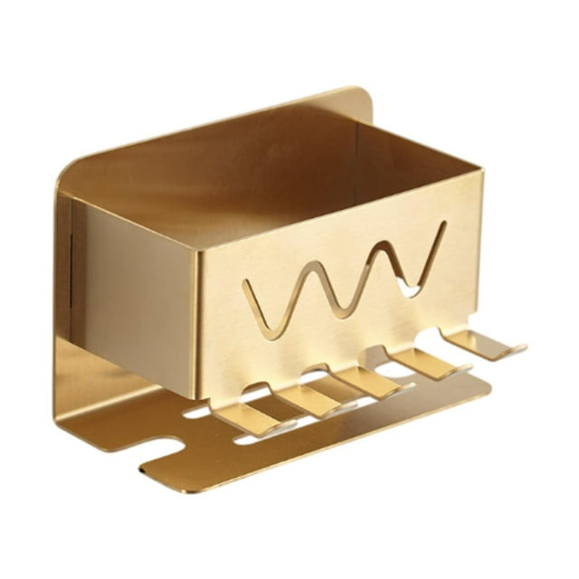 Soporte para cepillos de dientes, estante para pasta de dientes, organizador de baño, ligero y multifunción. Oro