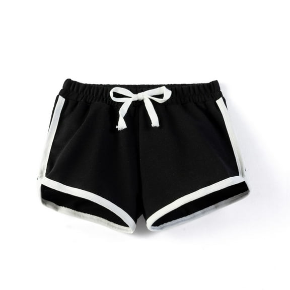 piuwrlz Shorts for Children's/Kids Girls Single Piece Short Trousers Black Size 9 Years