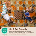 thumbnail image 4 of Design&I 5'x7' Ultra Soft Area Rug, Repeating Hoop Net Motif Bold Stripe Border Center Basketball Flowing Dynamic None Fluffy Washable Non Shedding for Bedroom Living Room Home Office, 4 of 7