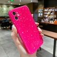 thumbnail image 3 of for iPhone 11 Case Glitter 6.1 inch, Cute Sparkly Bling Slim Shockproof Bumper Camera Protection Phone Case for Women Girls (Hot Pink), 3 of 7
