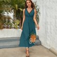 thumbnail image 5 of Pumpkin at Midnight Sleeveless Dress summer dress women summer clothes for women, 5 of 6