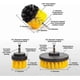 thumbnail image 3 of Rotary Cleaning Brush with Yellow Bristles, 2"/3.5"/4" Drill-Compatible Scrubbing Tool, 3 of 4