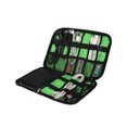 thumbnail image 3 of Travel USB Flash Drive Cable Earphone Organizer Bag Case Digital Storage Pouch-Green, 3 of 5