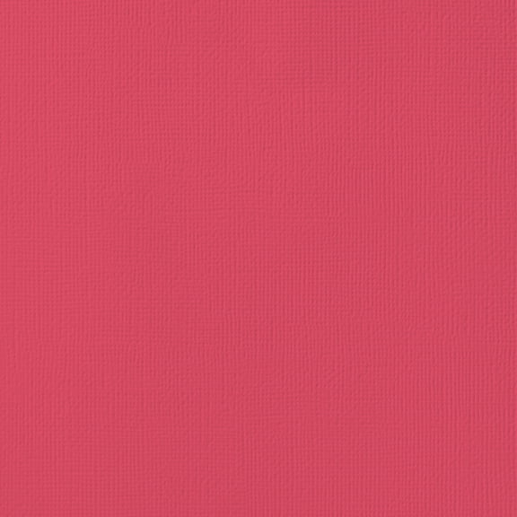 American Crafts 80lb Textured Cardstock 12"X12"-Cherry