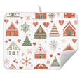 thumbnail image 6 of Yayeee Dish Drying Mat for Kitchen Counter 16" x 18" Microfiber Super Absorbent Coffee Decorative Pad, Red Nordic Christmas, 6 of 7