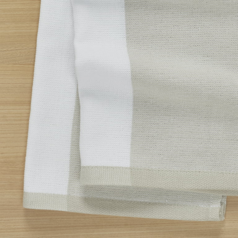 My Texas House Textured 16 x 28 Cotton Kitchen Towels, 4 Pieces, White