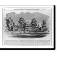 thumbnail image 2 of Historic Framed Print, Pennsylvania Hospital, Pine Street, Philadelphia, 17-7/8" x 21-7/8", 2 of 9
