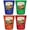 Multicolor (4-Pack), variant on State College Pennsylvania Design A Souvenir Full Color 2 oz Round Shot Glass Orange