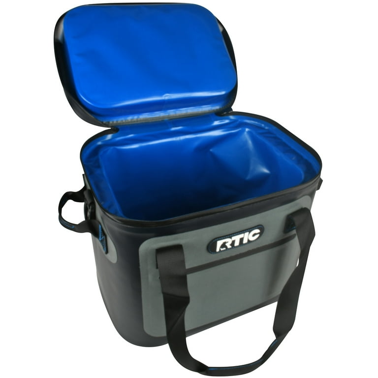 RTIC Soft Pack Insulated Cooler Bag - 30 Cans - Blue/Gray