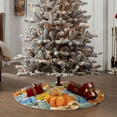 thumbnail image 6 of Bingfone Christmas Tree Skirt Mat Christmas Decoration Interior 36"-Pumpkins Sunflowers, 6 of 8