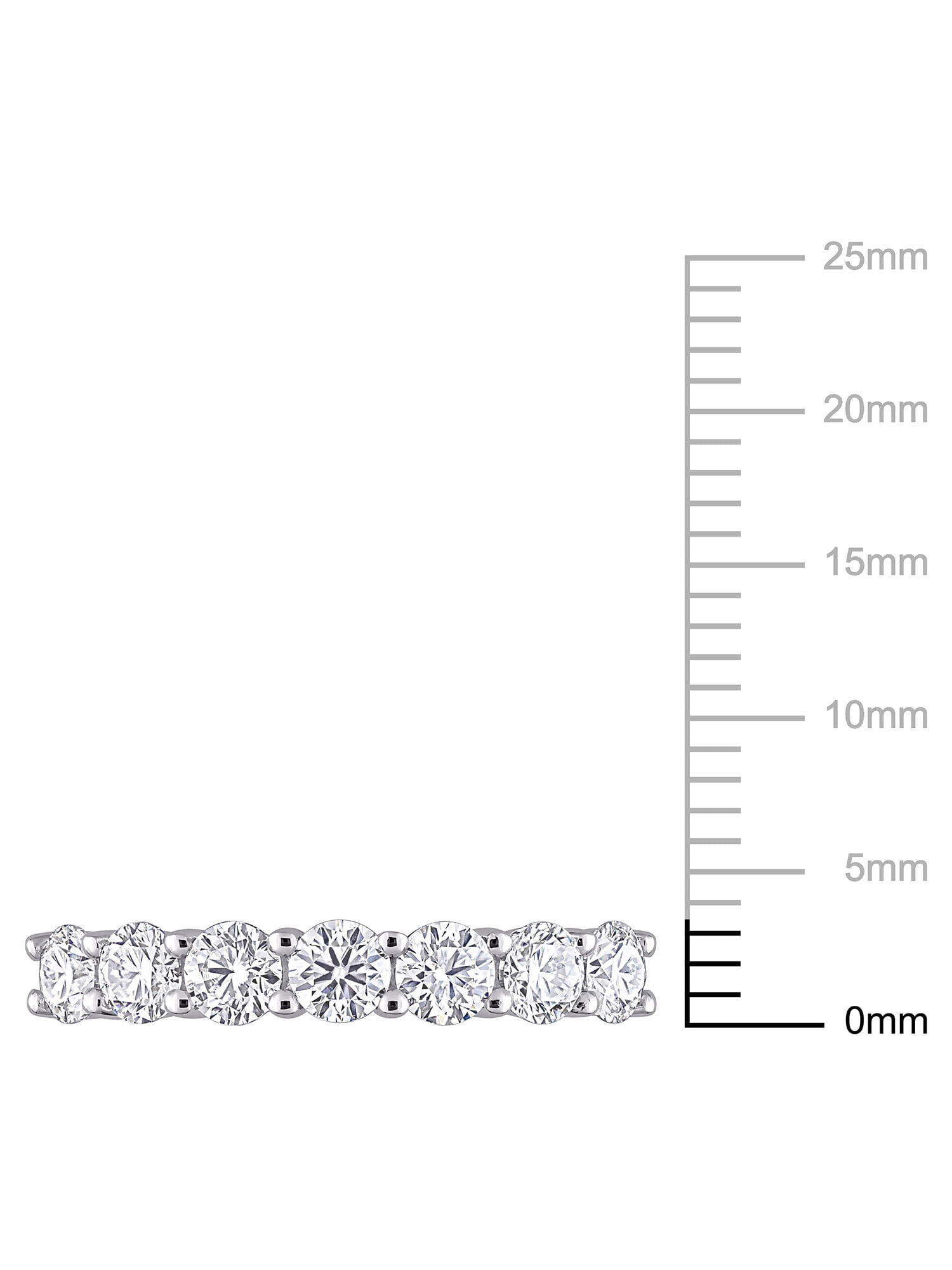 Everly Women's Moissanite 10k White Gold Ring