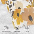 thumbnail image 5 of Yayeee 2 Pack Hand Towels for Bathroom 100% Cotton 16" x 28" Soft Absorbent Kitchen Towel, Yellow Flowers, 5 of 7