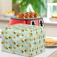 thumbnail image 3 of Xixirimido Bee Daisy Floral Print Toaster Covers Bread Maker Cover, Kitchen Small Appliance Covers, Microwave Toaster Oven Cover Toasters Kitchen Accessories, 2 Slice, 3 of 7