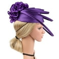 thumbnail image 7 of TRUBKH High Tea Hats for Women Feather Headpiece Tea Hats for Women Tea Party Hats for Women Fascinator for Women Tea Hats Fascinators Hats for Women Purple One Size, 7 of 7