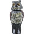thumbnail image 1 of Faux Hibou pour Jardin avec Tête Rotative, Yeux Réalistes et Forme Imperméable, 1 of 7