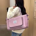 thumbnail image 1 of Expandable Gym Bags, Duffle Bags For Sports And Weekend Travel, Large Capacity Lightweight Overnight Bags For Men And Women, Travel Duffel Bags, Sports Tote BagTeissuly Clearance (Pink, ) Teissuly WER202308290940, 1 of 9