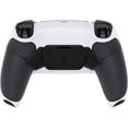 thumbnail image 6 of eXtremeRate Black Rubberized Grip Remap Kit Upgrade Board White Back Shell 4 Buttons for PS5 Controller BDM 010/020, 6 of 7