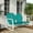Teal, variant on Retro Metal Porch Swing, 4-foot, Teal