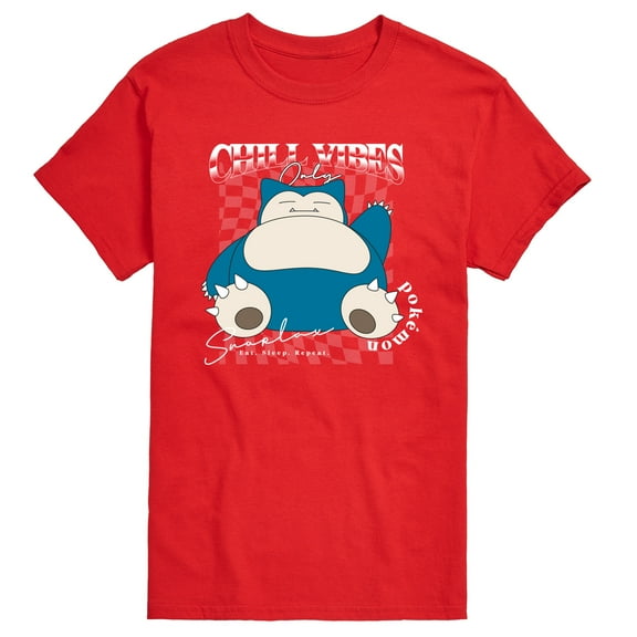 Pokémon - Snorlax Chill Vibes - Men's Short Sleeve Graphic T-Shirt
